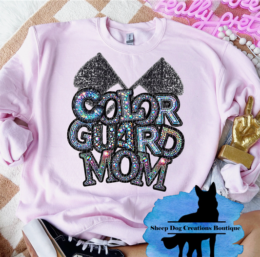 ✨⭐️New⭐️✨ color Guard Mom rhinestone