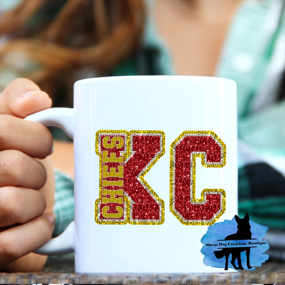 New Release Mug KC glitter