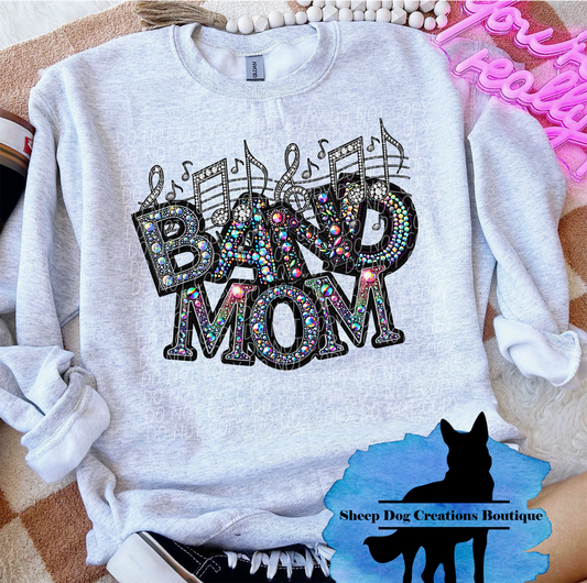 ✨⭐️New⭐️✨ Band Mom rhinestone