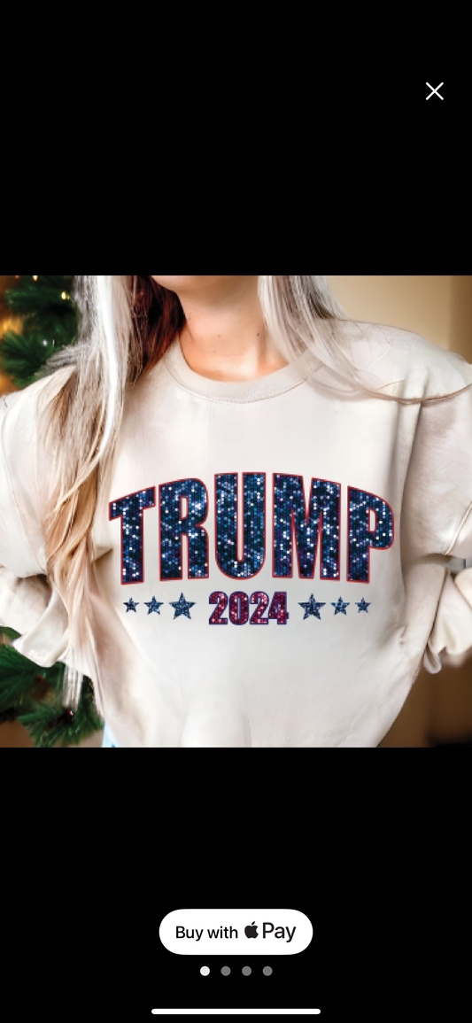 After Dark trump 2024 faux glitter