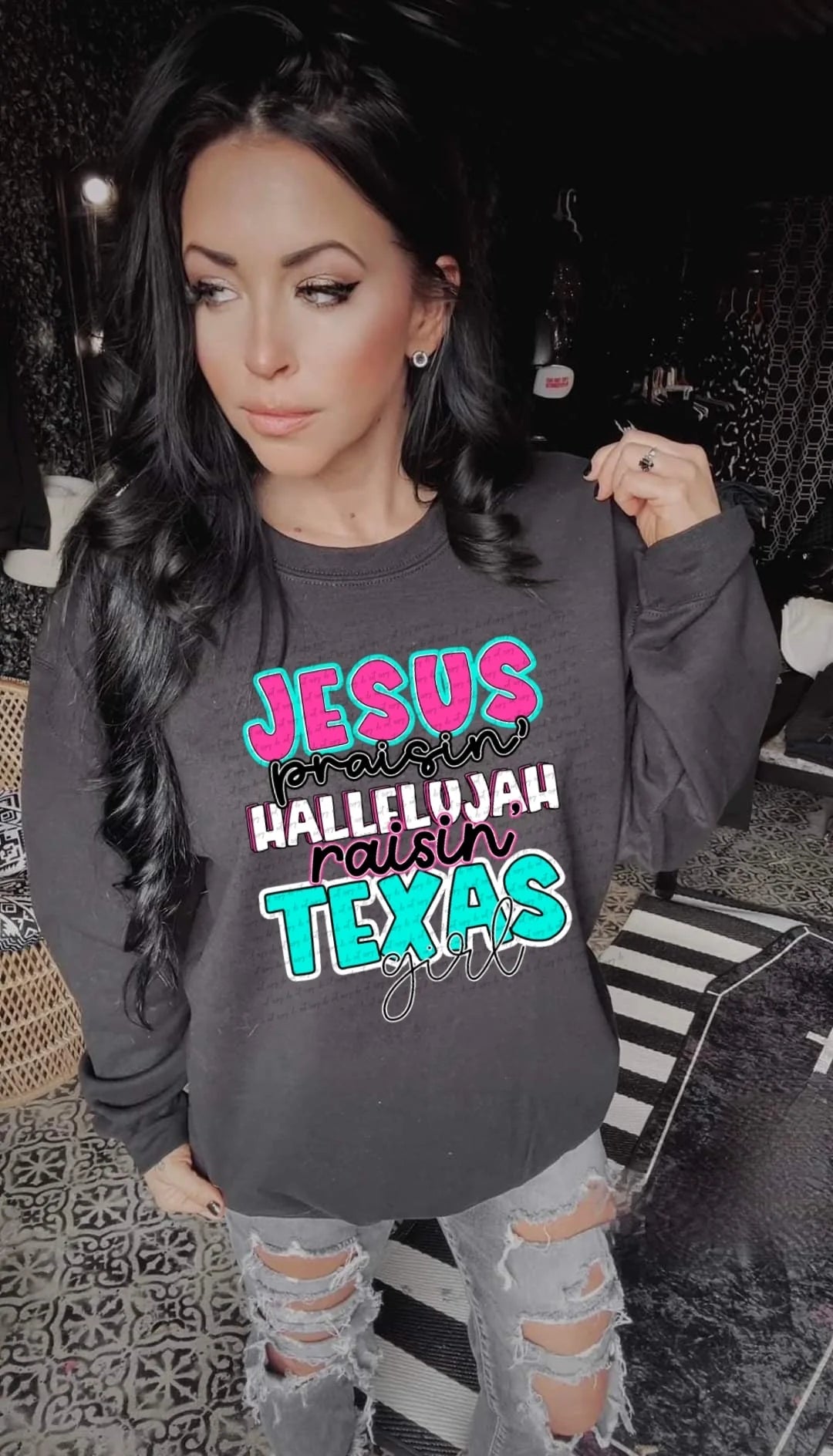 Jesus praisin texas Girl