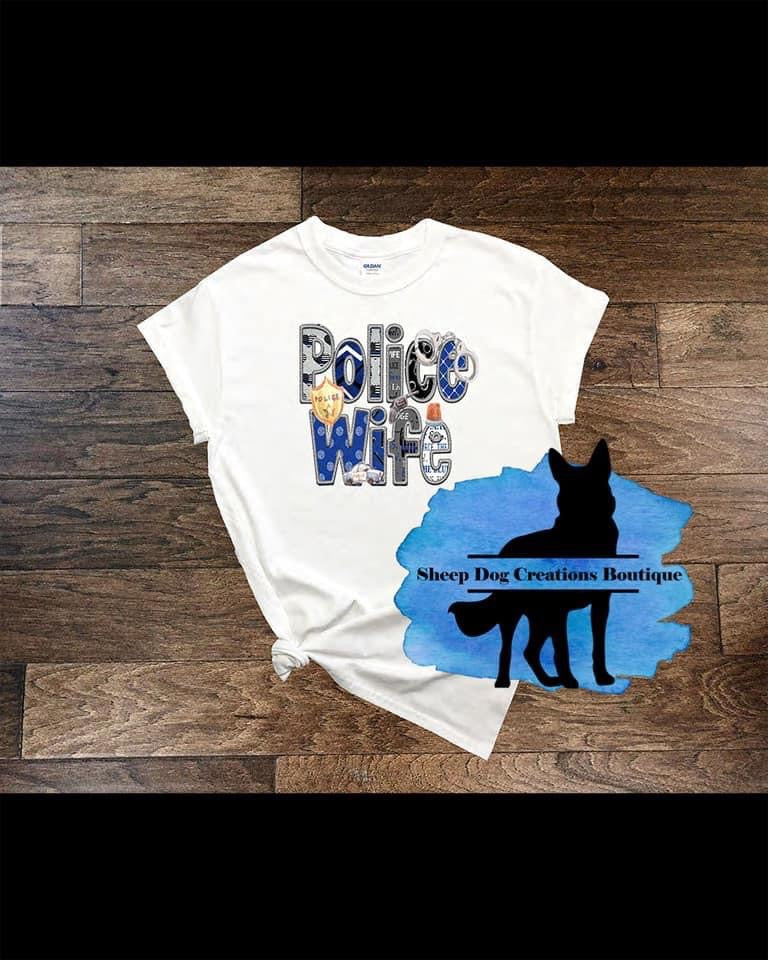 Police Wife Sheep Dog Creations Original Design