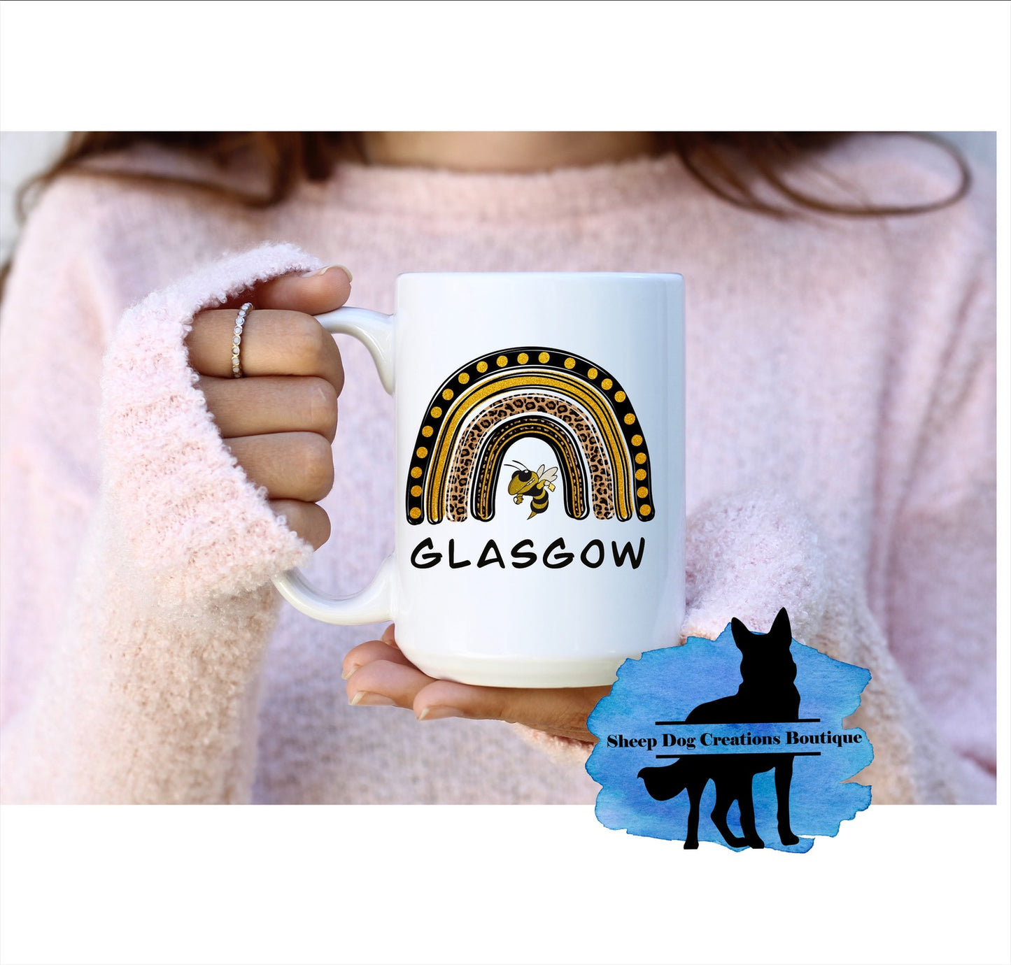Glasgow Yellowjacket Rainbow Coffee Mug